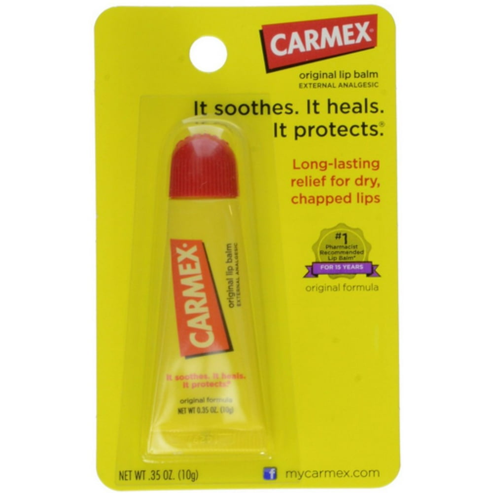 Carmex Moisturizing Lip Balm Original 0.35 oz (Pack of 2)