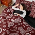 thumbnail image 5 of Erosebridal Star Bandana 7-Piece King Bedding,Sport Life King Bed in a Bag,Black Reversible, 5 of 7