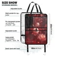 thumbnail image 3 of Iauyy 2-in-1 Car Kick Mats Back Seat Protector, 6 Large Storage Pockets , Universal Car Seat Back Protectors Kick for SUV & Sedan 25x18in,Red Background Of The Galaxy, 3 of 6