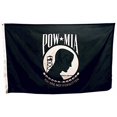 thumbnail image 2 of All Star Flags 3x5 POW/MIA Nylon Flag - Double Sided - All Weather, Durable, Outdoor Nylon Flag, 2 of 3