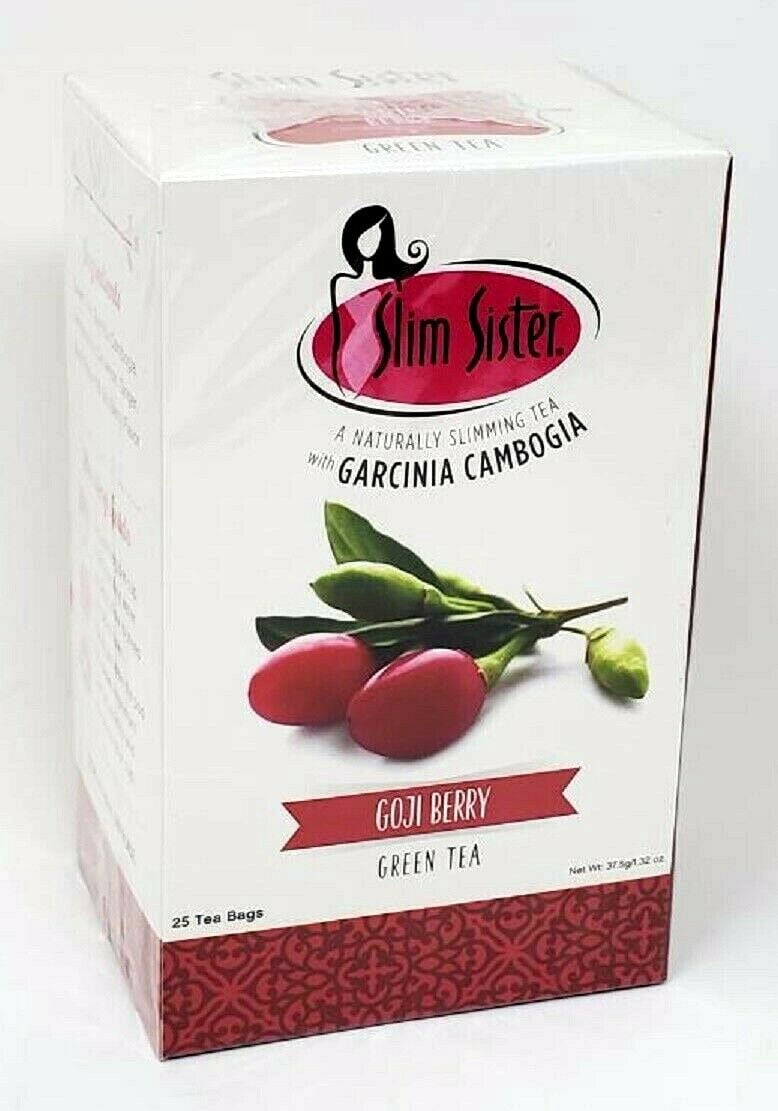 Slim Sister A Naturally Slimming Tea With Garcinia Cambogia and Goji Berry Flavor 25ct