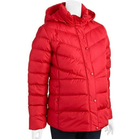 Faded Glory Maternity Hooded Puffer Coat