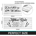 thumbnail image 7 of Farmhouse Kitchen Rugs with Words Kitchen Rules Farmhouse Kitchen Mats for Floor Set of 2 Rustic Kitchen Rugs Set of 2 Non-Slip Runner Rug for Laundry Living Room Front Door, 7 of 7