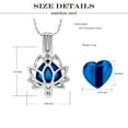 thumbnail image 2 of Personlized Lotus with Heart Urn for Ashes Cremation Jewelry for Ashes Urn Necklace Lockets for Human Ashes Pet Ashes Necklace, 2 of 5
