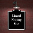 thumbnail image 2 of Lizard Nesting Site BLACK Aluminum Composite Sign 8.5''x10'', 2 of 9