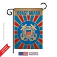 thumbnail image 2 of Breeze Decor BD-MI-G-108397-IP-DB-DS02-US Coast Guard Burlap Americana - Everyday Military Impressions Decorative Vertical Garden Flag - 13 x 18.5 in., 2 of 4