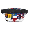 thumbnail image 3 of Rateoe The Map Of United States Print Fanny Pack Belt Bag for Women and Men, Square Double-Layer Waterproof Waist Pack with Adjustable Strap for Hiking, Jogging, Cycling, 3 of 9