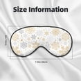 thumbnail image 5 of PAYOHTO Retro Snowflake Geometric Pattern Soft Sleep Mask Comfort Pure Silk Eye Cover for Travel Office Camping, 5 of 7