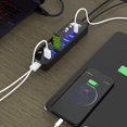 thumbnail image 3 of Usb Hub Active 3.0 With Power Supply, 7 Ports Usb 3.0 Hub Active Data Hub With Switch And 1 Intelligent Charging Port, 3 of 7