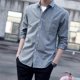 thumbnail image 4 of Camisa y blusa de manga larga para hombre con bolsillo y diseño de marca nueva y barata de alta calidad con cuello estilo hipster elegante, 4 of 5