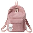 thumbnail image 2 of Gyujnb School Backpack, Casual Shoulder Corduroy Backpack Student Fashion Bag Youth Simple Shoulder Bag, Backpack for School, 2 of 6
