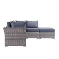 thumbnail image 4 of ACME Laurance Patio Sectionnel & Cocktail Table en Tissu Gris Finition, 4 of 18