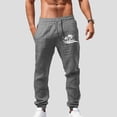 thumbnail image 2 of Zszcpp Jogging Pants For Men Daily Life Lightweight Relax Coconut Tree Print Cropped Long Lounge Trousers Casual Trouser, 2 of 4