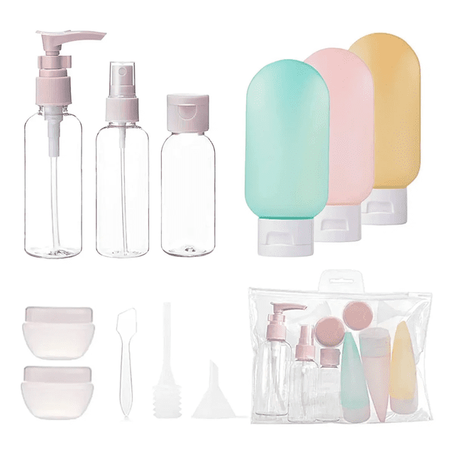 Contenedores De Viaje, Botella Viaje De Silicona 11 Piezas Xtellar multicolor