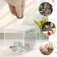 thumbnail image 5 of LINFANG Acrylic Piggy Bank Transparent Money Saving Box Break to Open Cash and Change Saving Jar 365 Days Money Box for Adults Kids Teens, 5 of 9