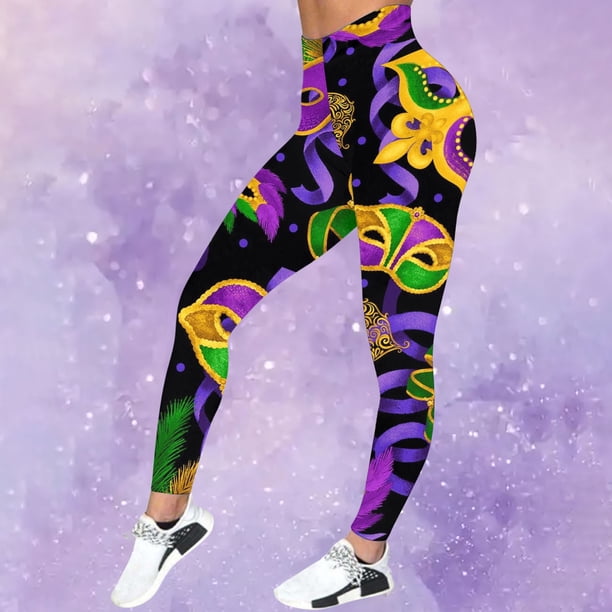 MKLEKYY Conjunto deportivo para mujer, pantalones de yoga deportivos casuales para mujer, leggings de moda con estampado colorido