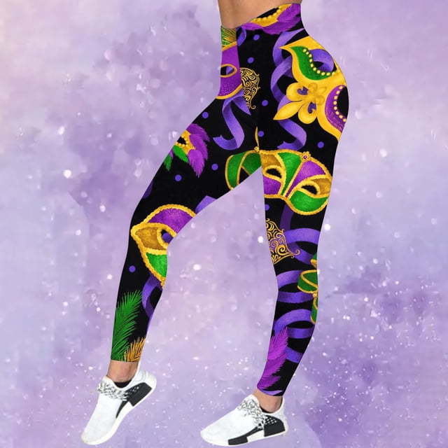 WILLBEST Pantalones de Yoga Deportivos Informales para Mujer, Leggings Estampados de Moda, Cintura Alta, Elásticos, para Entrenar, Correr, Mallas Cómodas Extra Grande