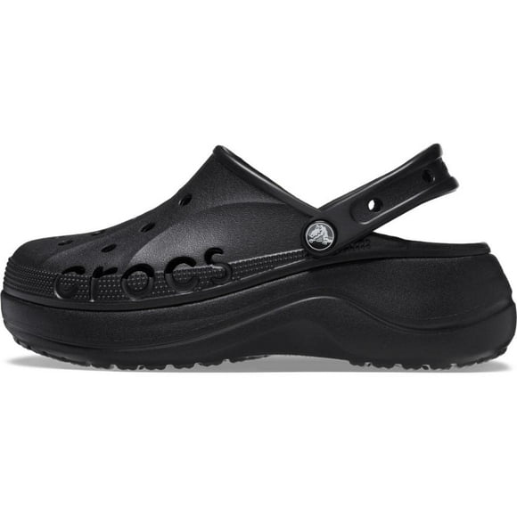 Crocs Women's Baya Platform Clogs Black Numeric_8
