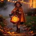 thumbnail image 6 of Lilixerw Halloween Pumpkin Lantern Decoration, Hanging Projection Light Kit with Black Cat and Spider Accent, for Indoor Wall, Window and Party Setup, 14.17x7.09 inch, 6 of 6
