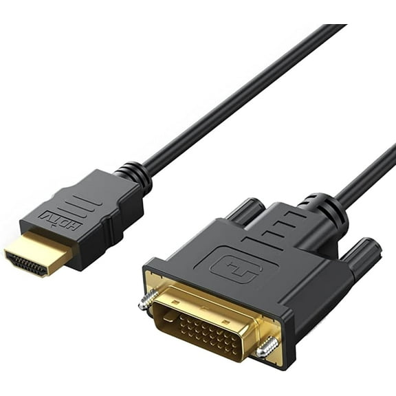 DVI to HDMI Cable - 6ft High-Performance Adapter Cable for 1080p HD Resolution