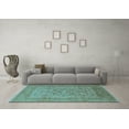 thumbnail image 3 of Ahgly Company Indoor Rectangle Oriental Light Blue Industrial Area Rugs, 2' x 5', 3 of 4