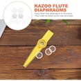 thumbnail image 3 of RENACLIPY 60pcs Kazoo Insert Diaphragms Replacement PE For Concert, 3 of 7