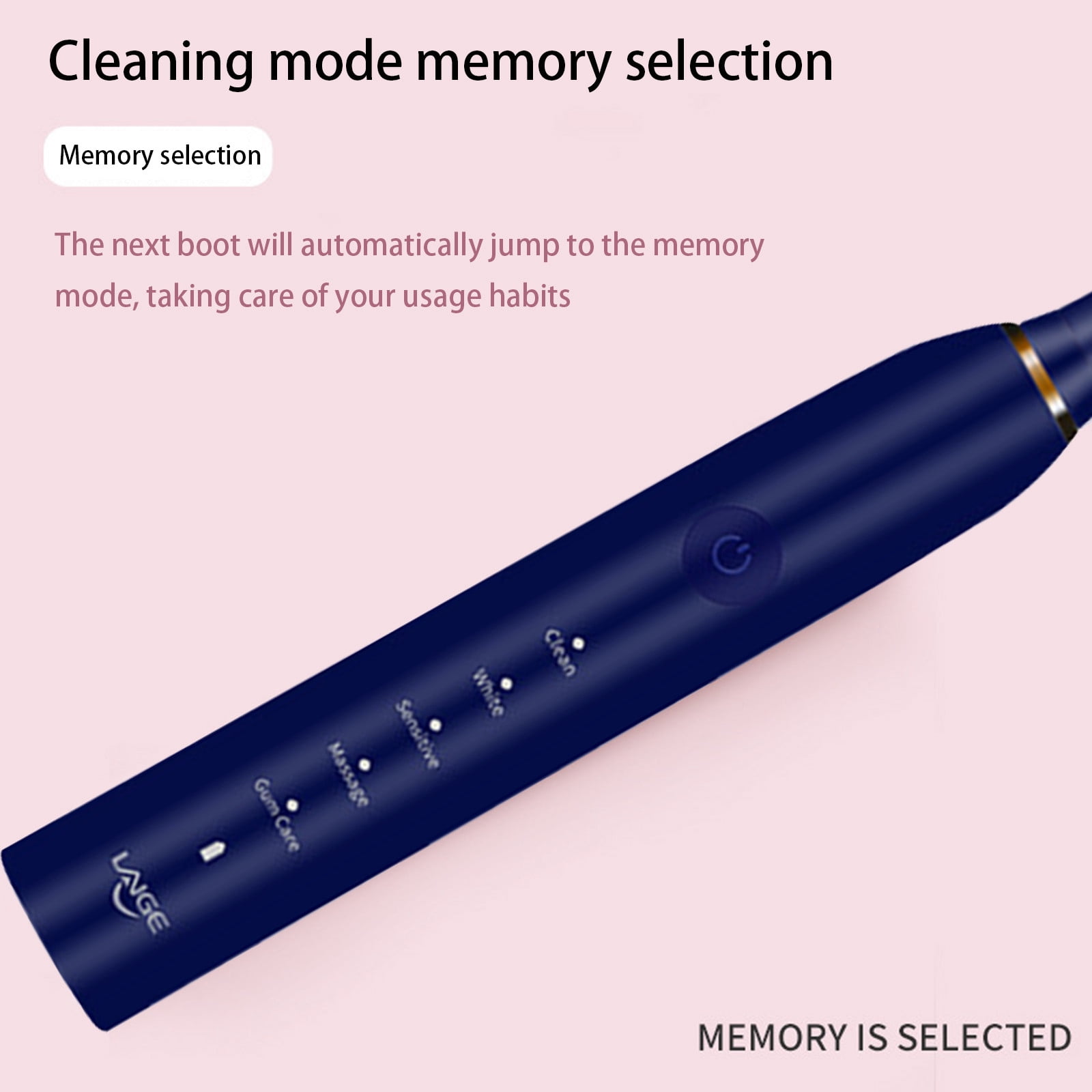 FFENYAN Electric Toothbrush With 2 Brush Heads 5 Modes Electric Toothbrush For Adults Travel Rechargeable Power Toothbrush With Timer