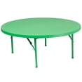 thumbnail image 1 of 48'' Round Kid's Green Plastic Folding Table, 1 of 3