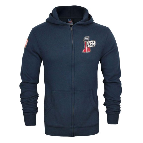 Junk Food Mens American 1 Flag Full Zip Hoodie
