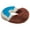 Brown, variant on Orthopedic Donut Seat Cushion with Cooling Gel Infused Memory Foam - Ergonomic Pressure Pain Relief For Coccyx, Tailbone, and Hemorrhoid Pain - Comfortable Seat Pillow - Blue