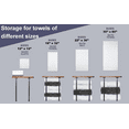 thumbnail image 3 of Towel Racks for Bathroom Wall Mount, Towel Holders with Wooden Shelf, Black, 3 of 7