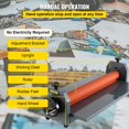 thumbnail image 6 of HCY 39 Inch Cold Laminator Machine 10mm Manual Vinyl Photo Film Cold laminator Hand Crank Pressure Cold Roll laminator(39Inch), 6 of 7