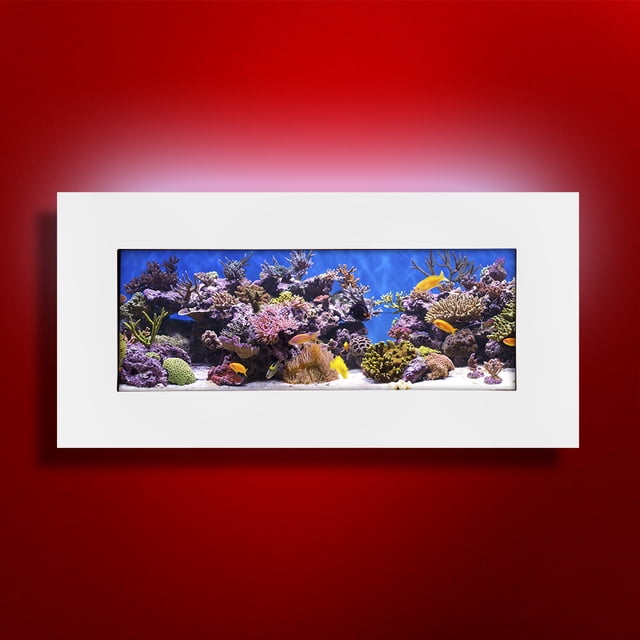 Aussie Aquariums 2.0 Aquarium Mural - Skyline - Blanc Mat