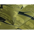 thumbnail image 4 of Ambesonne Olive Green Quilted Bedspread Set 3 Pcs, Japanese Jungle, King Size, Pale Yellow Olive Green, 4 of 5