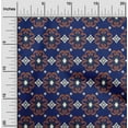 thumbnail image 1 of oneOone Georgette Viscose Fabric Diamond & Swirl Ikat Printed Fabric 1 Yard 42 Inch Wide, 1 of 4
