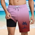 thumbnail image 2 of Pantalones Cortos Casuales para Hombre Imprimir con Bolsillos Pantalones de Playa de Cintura Elástica, Pantalones Cortos de Cintura Elástica para Hombre, 2 of 5