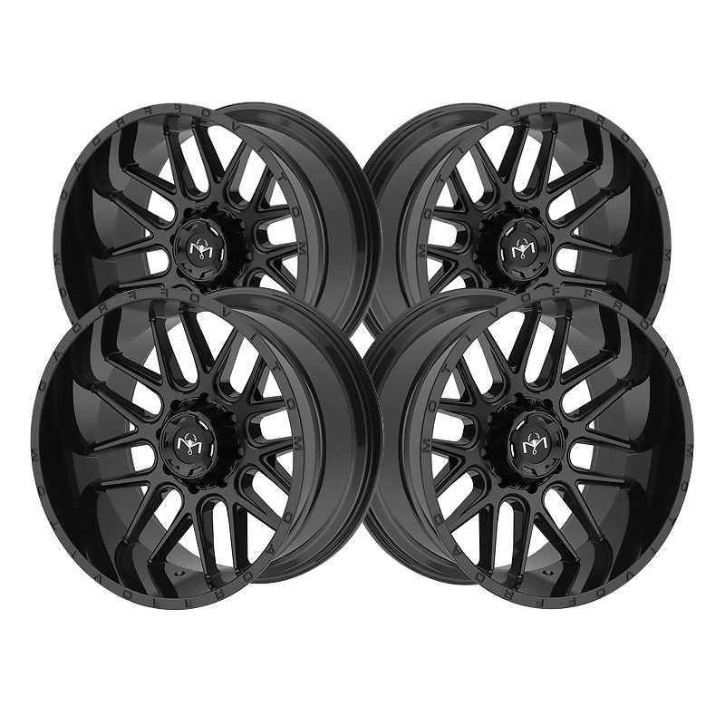 Motiv 423b Magnus Black Wheel Rim X 9 8 X 6 5 18mm 423b Walmart Com Walmart Com
