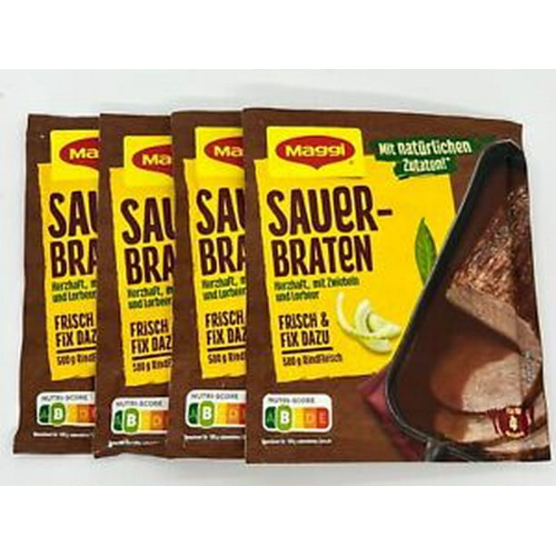 Maggi SAUERBRATEN German Style pot roast 4 ct. Made in Germany