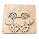 thumbnail image 3 of Tablero ocupado Montessori, juguete sensorial, accesorios de bricolaje, Material de actividades de aprendizaje, habilidad práctica para niños, niños, , Engranajes de coch Engranajes de coche CUTICAT material de tablero ocupado, 3 of 8