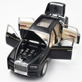 thumbnail image 5 of 1:24 scale Rolls-Royce Phantom die-cast car model with opening doors, lights, sound and spring-back function. Boys' toy car, children's birthday gift., 5 of 7