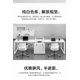 thumbnail image 3 of Office desk and chair combination minimalist modern office furniture white 2/4/6 person staff desk office screen workstation My Lux Decor Round, 3 of 14