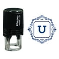 thumbnail image 1 of Printtoo Square Swirl Border Alphabet U Monogram Initial Self Inking Rubber Stamp Office Stationary, 1 of 3
