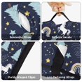 thumbnail image 6 of Unicorn and Planet Blue Pattern Teens Toddler Nap Mat with Pillow, Sleeping Mat Bag for Preschool Daycare 59"x22", 6 of 6