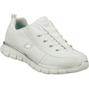 Skechers Sport Women's Elite Class Fashion Sneaker,White/Silver,10 XW US