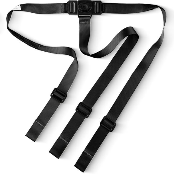 Today's Kids High Chair Straps Replacement for Antilop High Chair - Heavy Duty 3 Point Harness Seat Belt, Adjustable & Durable Polyester, Soft & Comfortable on Baby's Skin, Easy to Use - Black