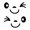 Black, variant on Snmubt White Car Body Sticker Smiling Face, Rearview Mirror Sticker Reverse Mirror Sticker, Waterproof, for Car SUV, for Decoration, Christmas Gift