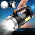 thumbnail image 1 of High-Power LED Searchlight, Multi-Function Emergency Lamp, 1000 Lumens Brightness, Durable Plastic Construction, For Outdoor/Travel, Rechargeable Battery, Compact Portable Design, Home Safety, Work, 1 of 9