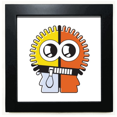 thumbnail image 1 of Universe And Alien Tricolor Alien Black Square Frame Picture Wall Tabletop, 1 of 3