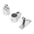 Boat Bimini Top Fittings Hardware Set 16 PCS Stainless Steel Deck Hinge