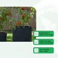thumbnail image 2 of FCMP Outdoor 5 Gallon Modern Non Woven Breathable Grow Bags, Black (5 Pack), 2 of 12
